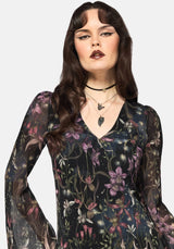 Elide Black Orchid Mini Dress