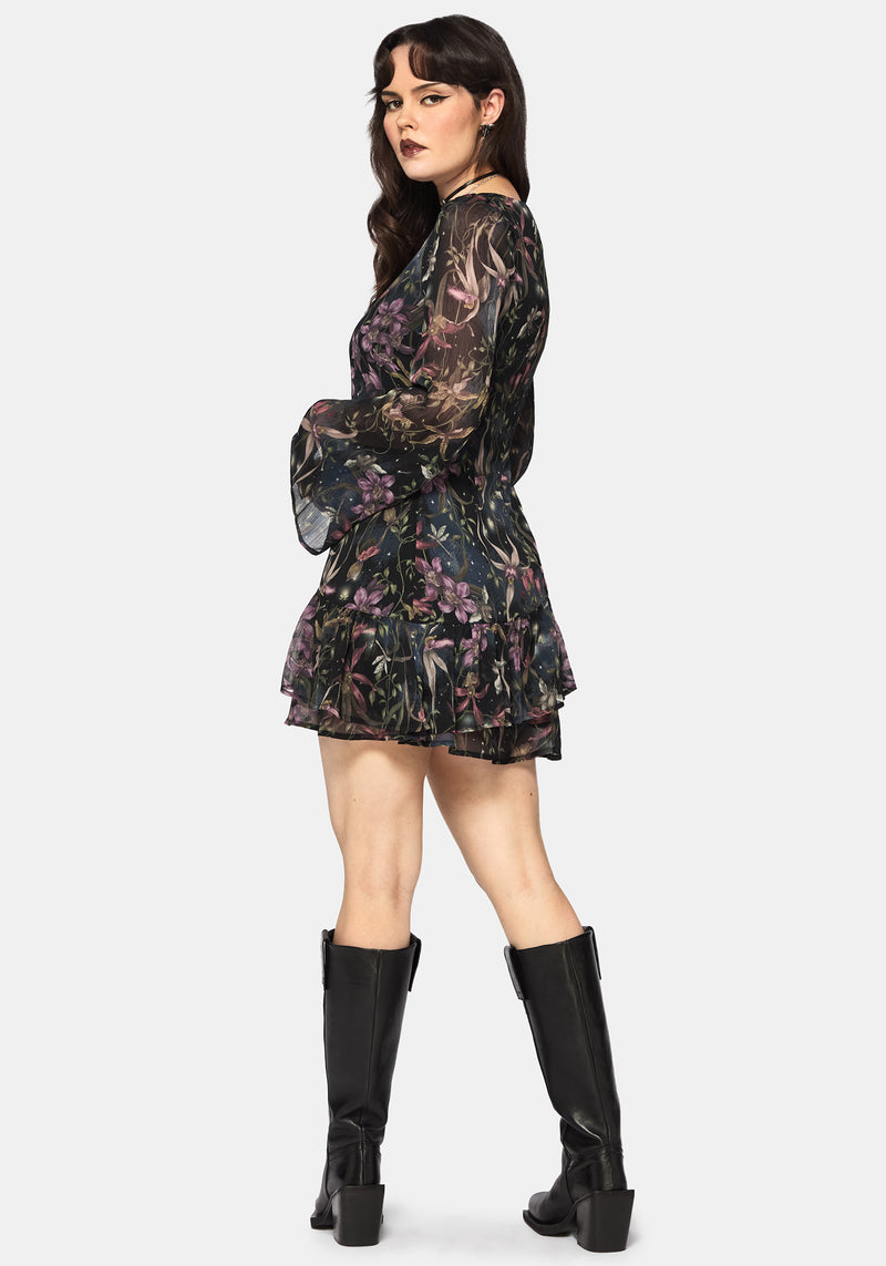 black orchid dress Couture Orchid Appliqué Maxi Dress – kalisa