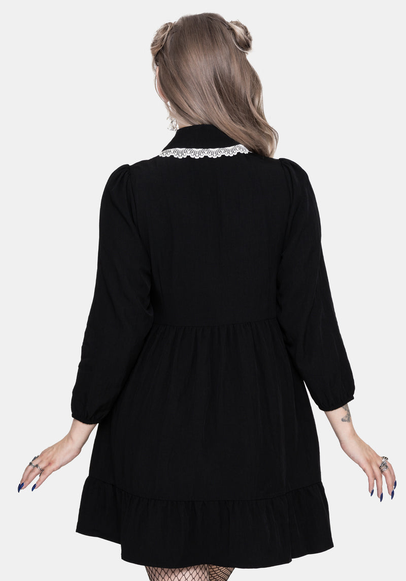 Salem Collar Mini Smock Dress Disturbia Salem Collar Mini Smock Dress Disturbia