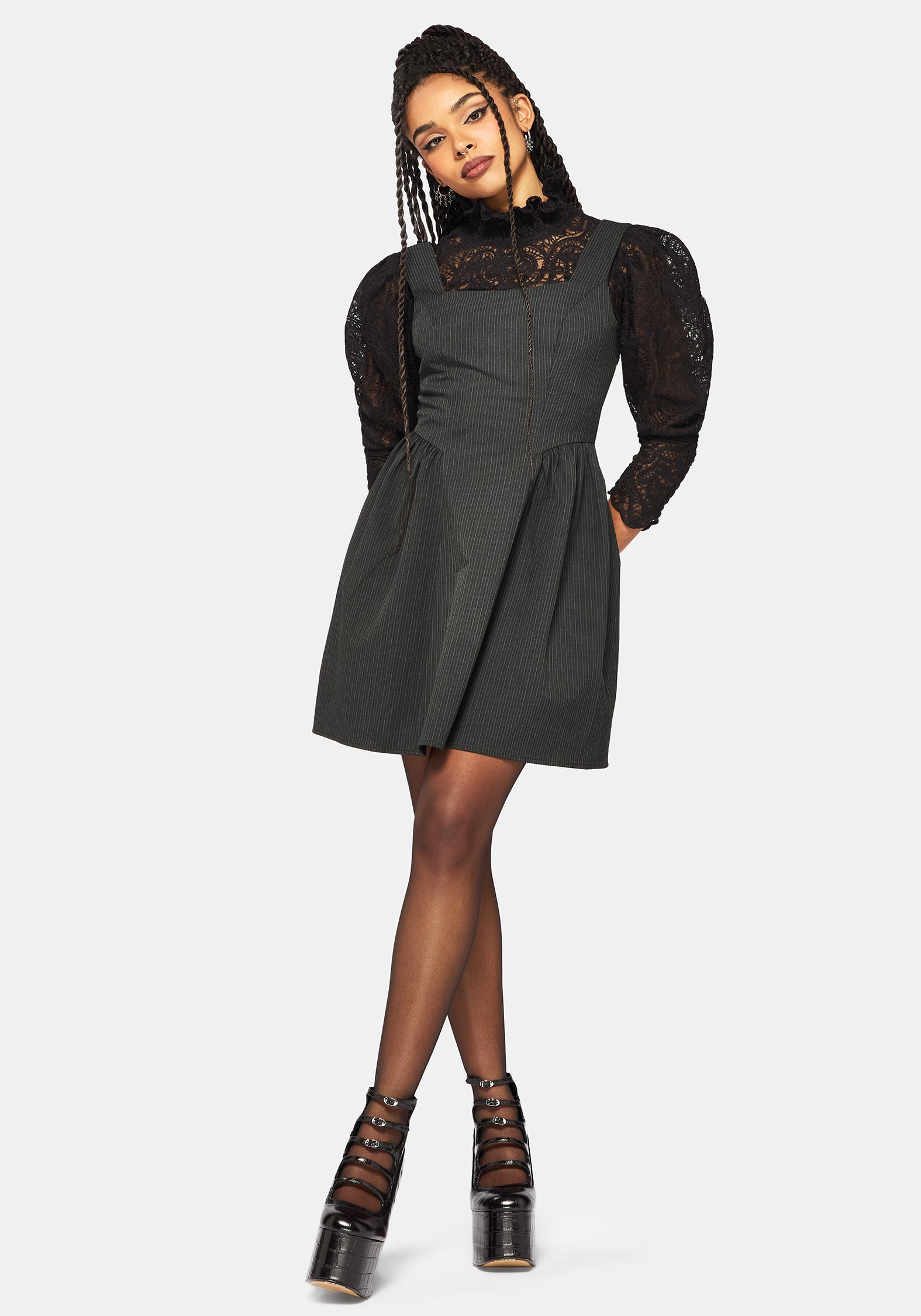 long sleeve corset mini dress Jessica Bara Katia Beaded As Seen On Syl JESSICA BARA adorned with a bold floral print Cairn Stripe Corset Mini Dress