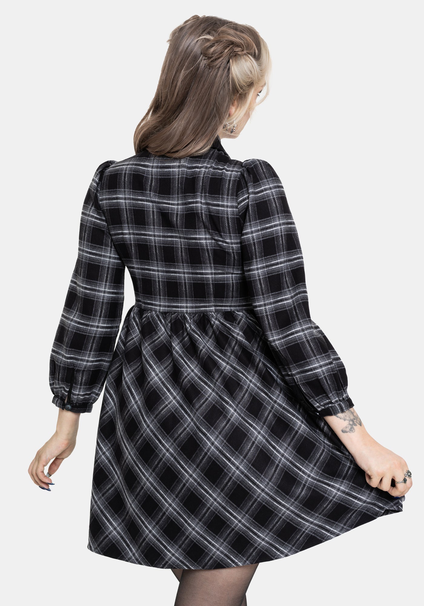 Lochan Check Mini Shirt Dress – Disturbia