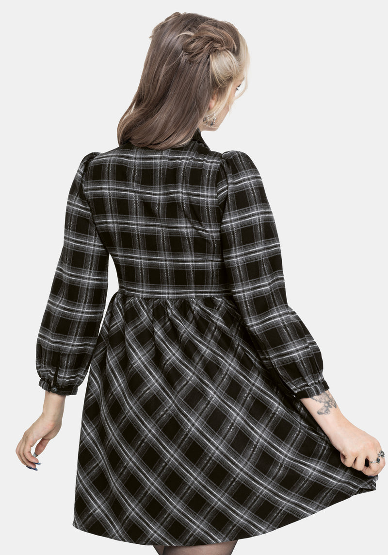 Lochan Check Mini Shirt Dress – Disturbia