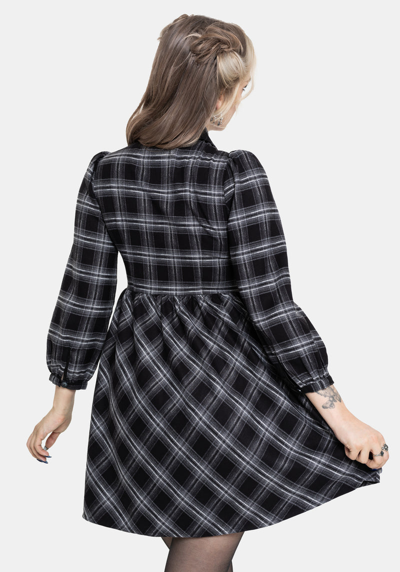 Lochan Check Mini Shirt Dress – Disturbia