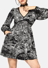 Nara Boudicca Printed Mini Dress