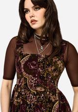 Effie Corset Bodice Midi Dress