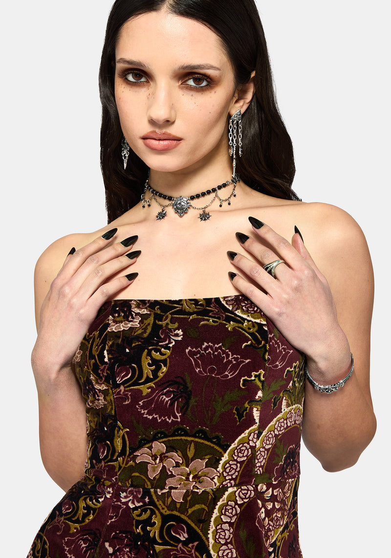 effie mini dress Effie Baroque Strapless Mini Dress – Disturbia