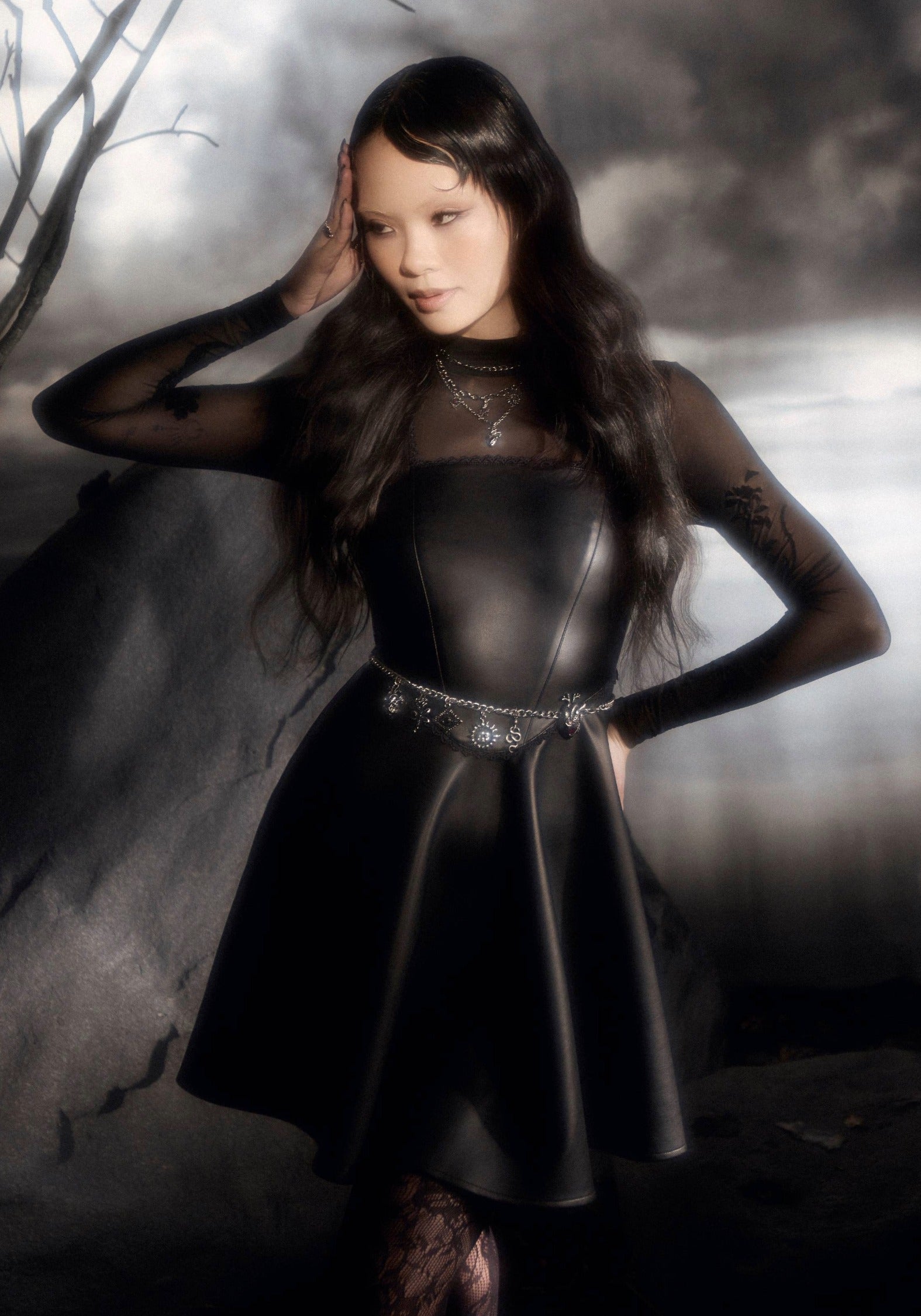 Veluna Corset Waist PU Mini Dress – Disturbia
