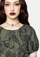 Orla Foxglove Mini Smock Dress