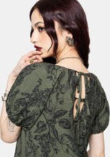 Orla Foxglove Mini Smock Dress