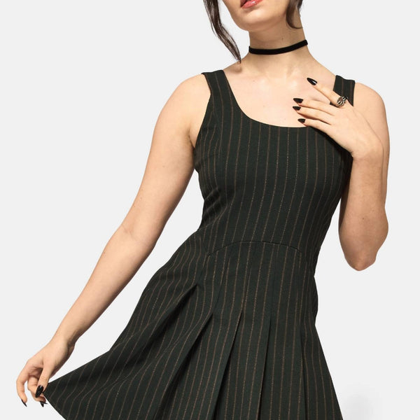 pinstripe mini dress Kera Green Pleated – Disturbia Print placement may vary Puffy Sleeves Dress Color:BLUSH/BLUE Faye Off Shoulder Long