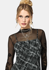 Rhoswen Checked Cami Mini Dress