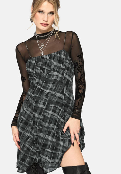Rhoswen Checked Cami Mini Dress – Disturbia