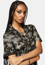 Zorya Winter Maypole Midi Shirt Dress