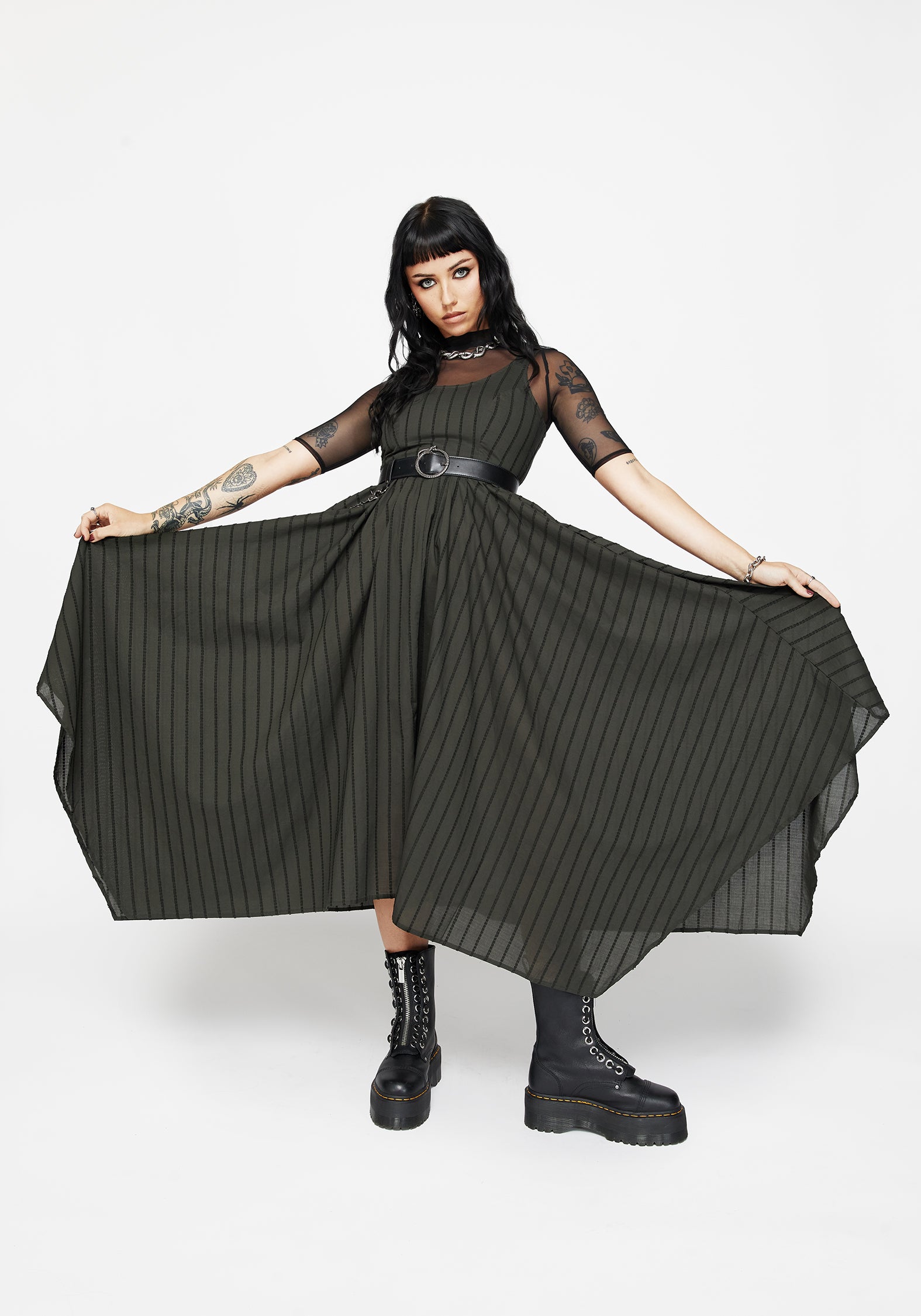 Blythe Cotton Handkerchief Hem Midaxi Dress