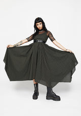 Blythe Cotton Handkerchief Hem Midaxi Dress - Dark Green