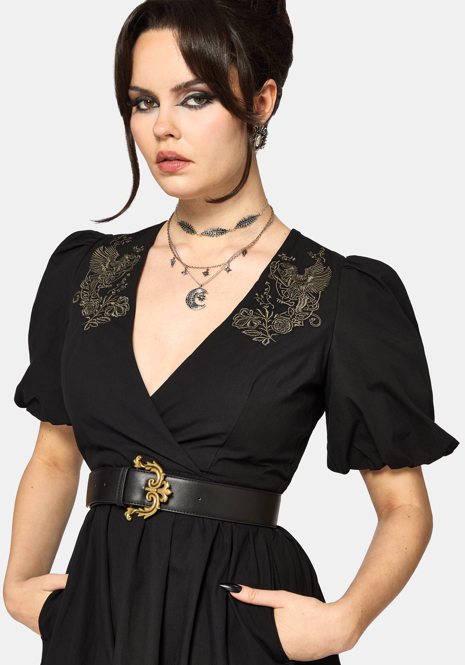 phoenix midi dress PHOENIX Square Neck Midi Dress in Mulberry Floral