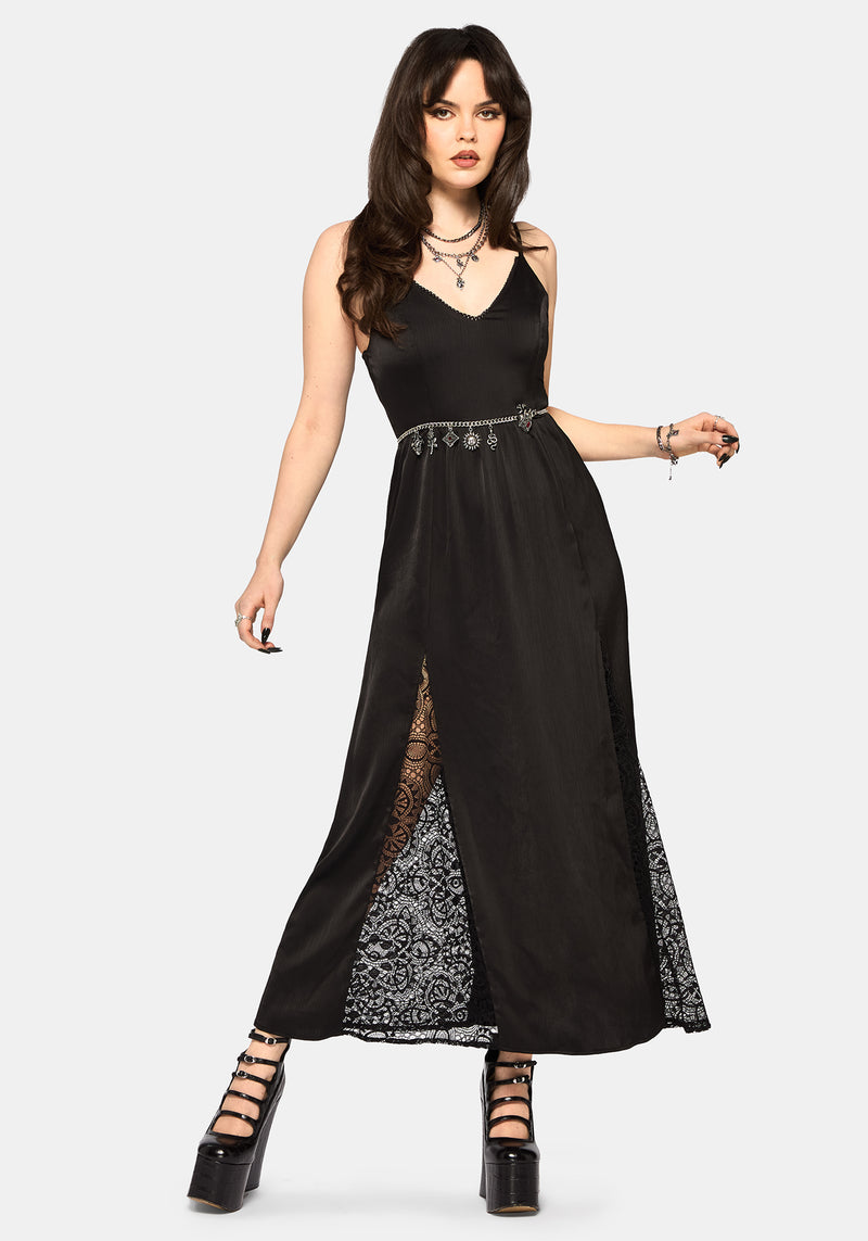 Nite Lace Godet Cami Maxi Dress – Disturbia