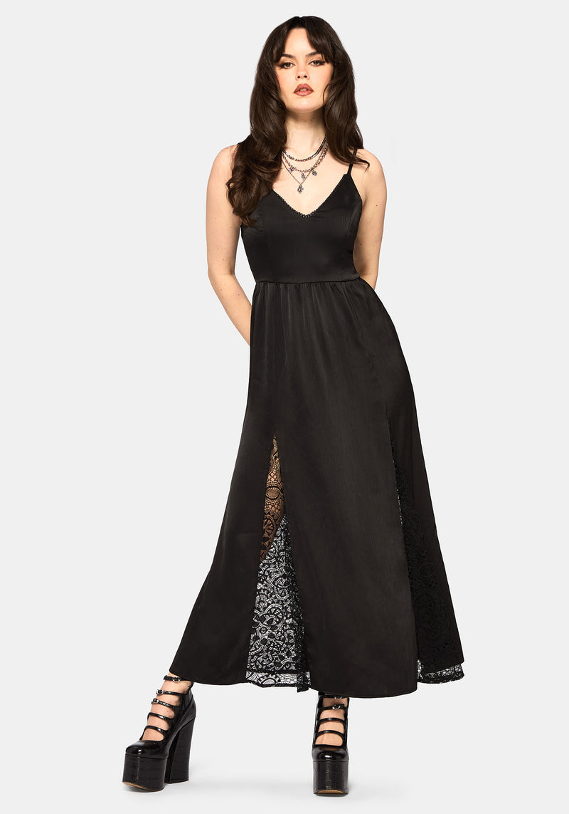 Nite Lace Godet Cami Maxi Dress Nite Lace Godet Cami Maxi Dress