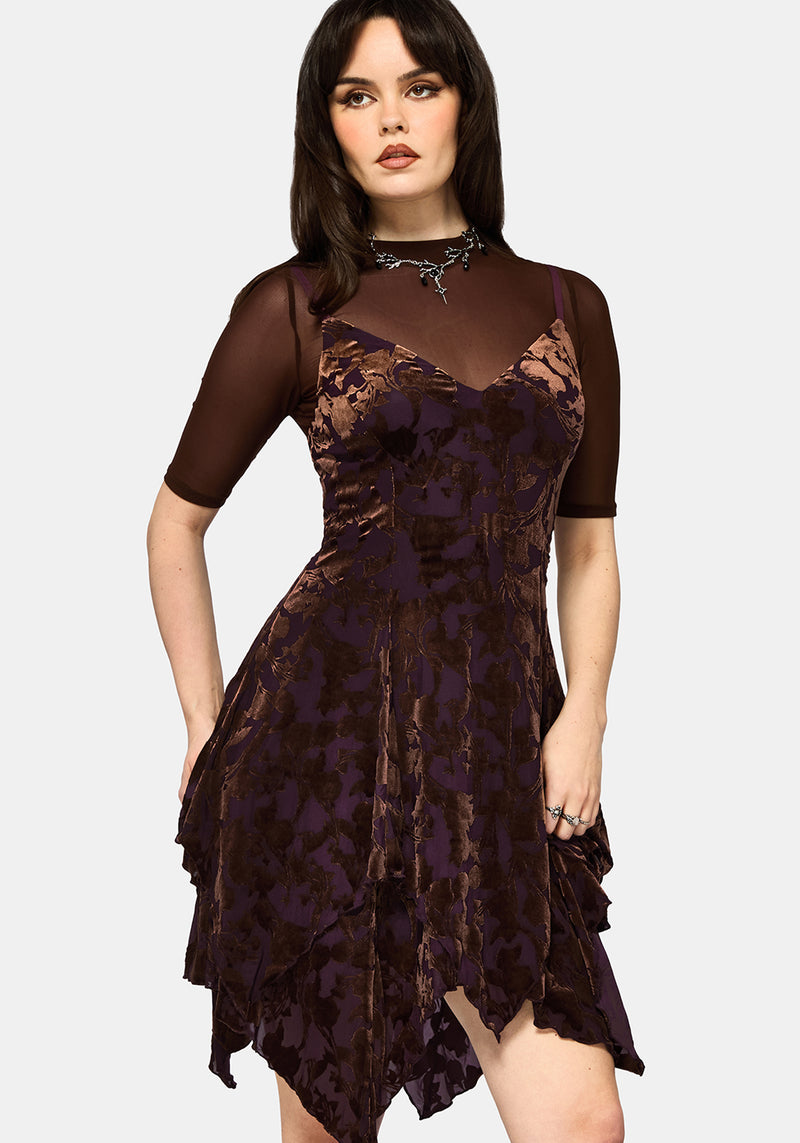 lovers and friends sienna mini dress Sienna Devore Hanky Hem Cami Mini Dress – Disturbia