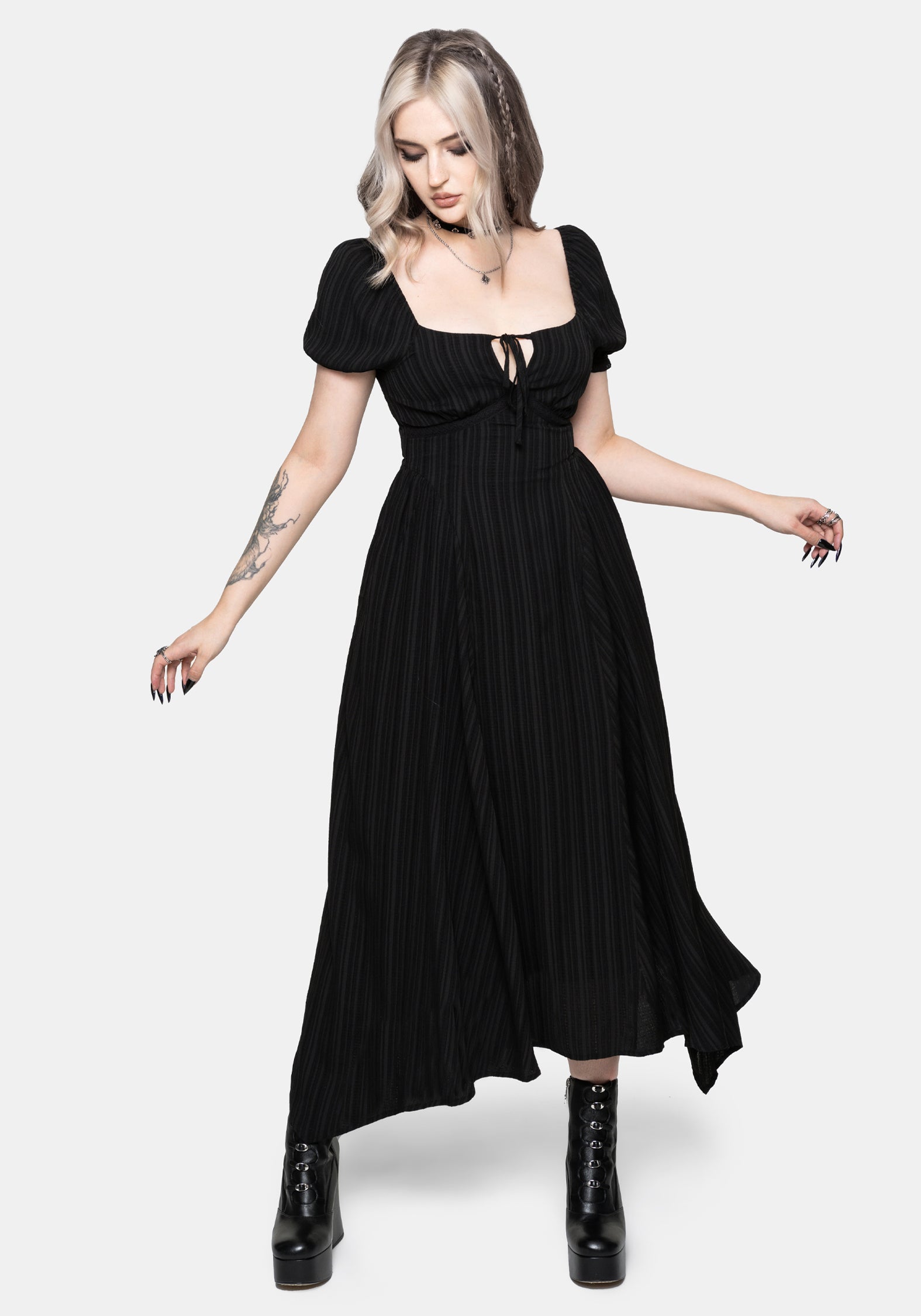 black keyhole midi dress Whistles Keyhole Jersey Midi Dress Black Size 2
