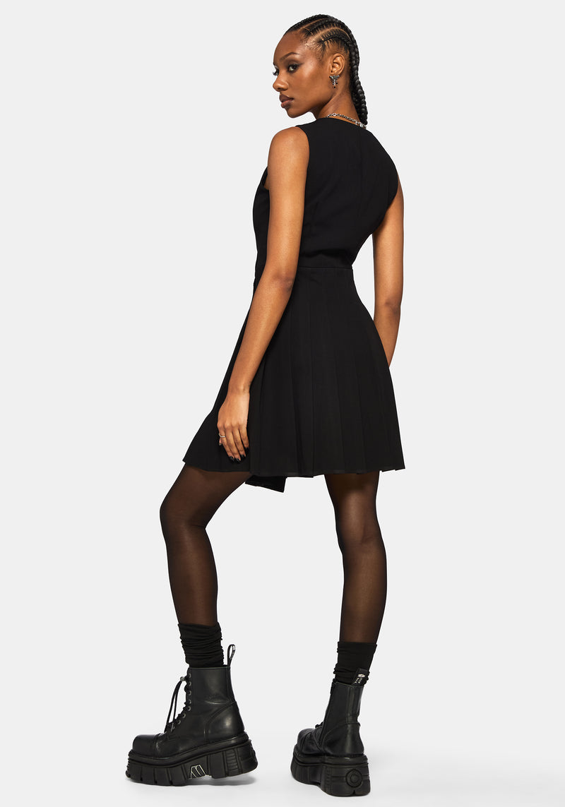 Moonage Asymmetric Sleeveless Mini Dress