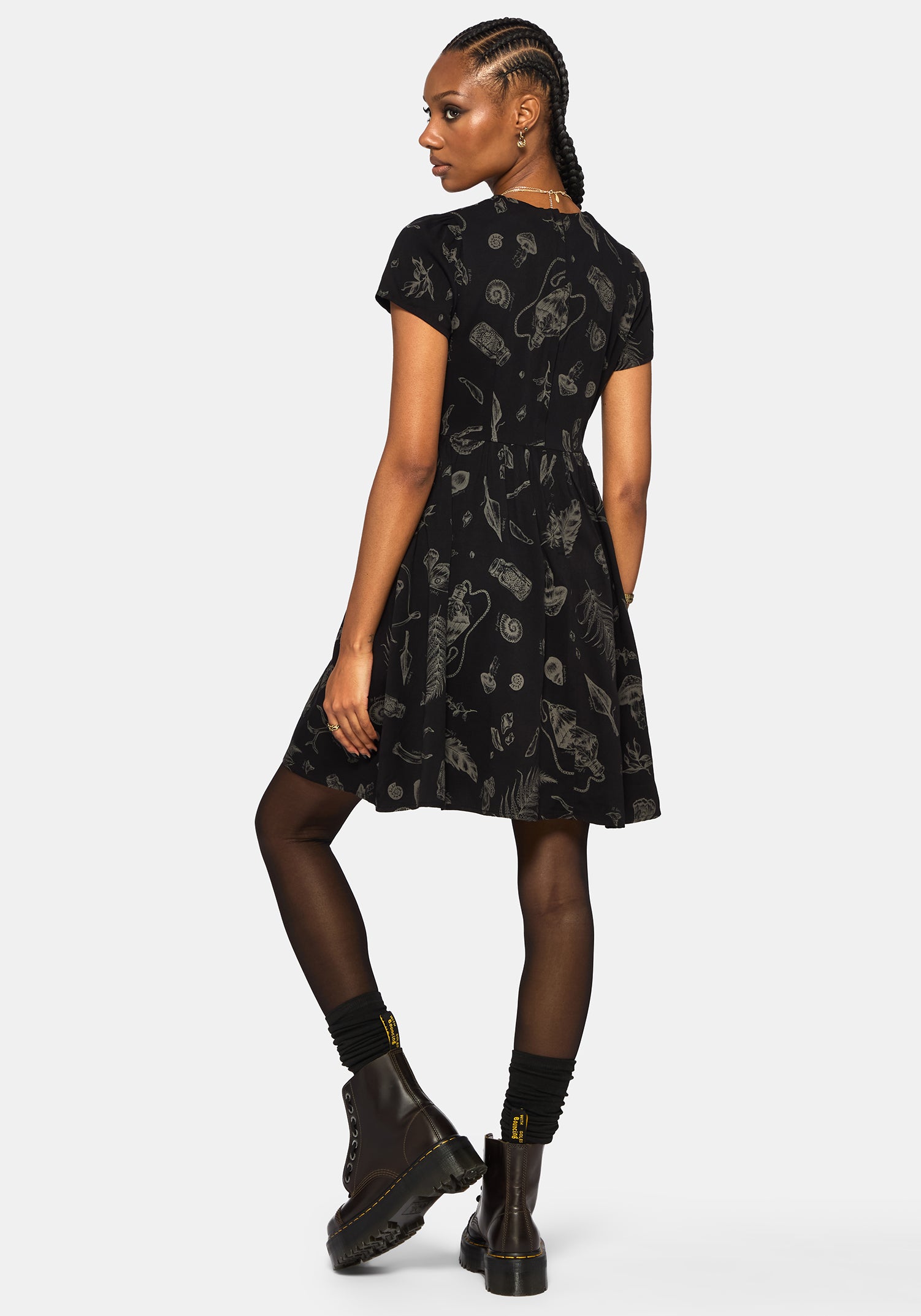 Helena Highland Foraging Mini Skater Dress