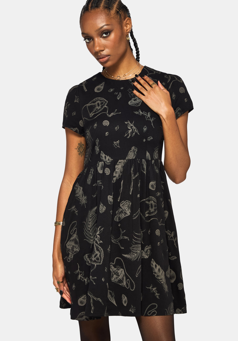 Helena Highland Foraging Mini Skater Dress