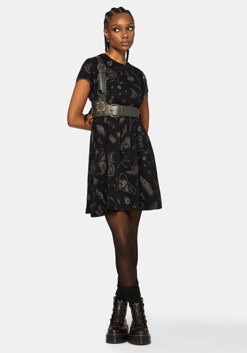 Helena Highland Foraging Mini Skater Dress