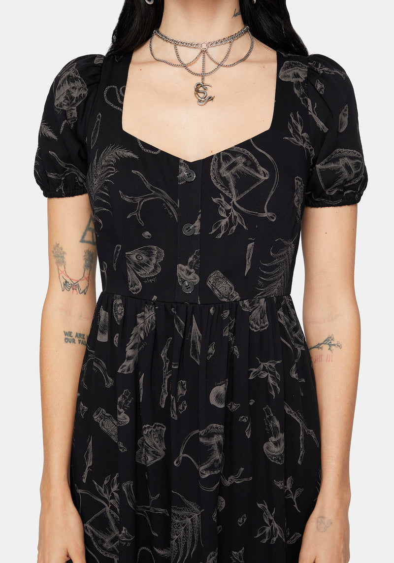Helena Highland Foraging Button Up Midi Dress