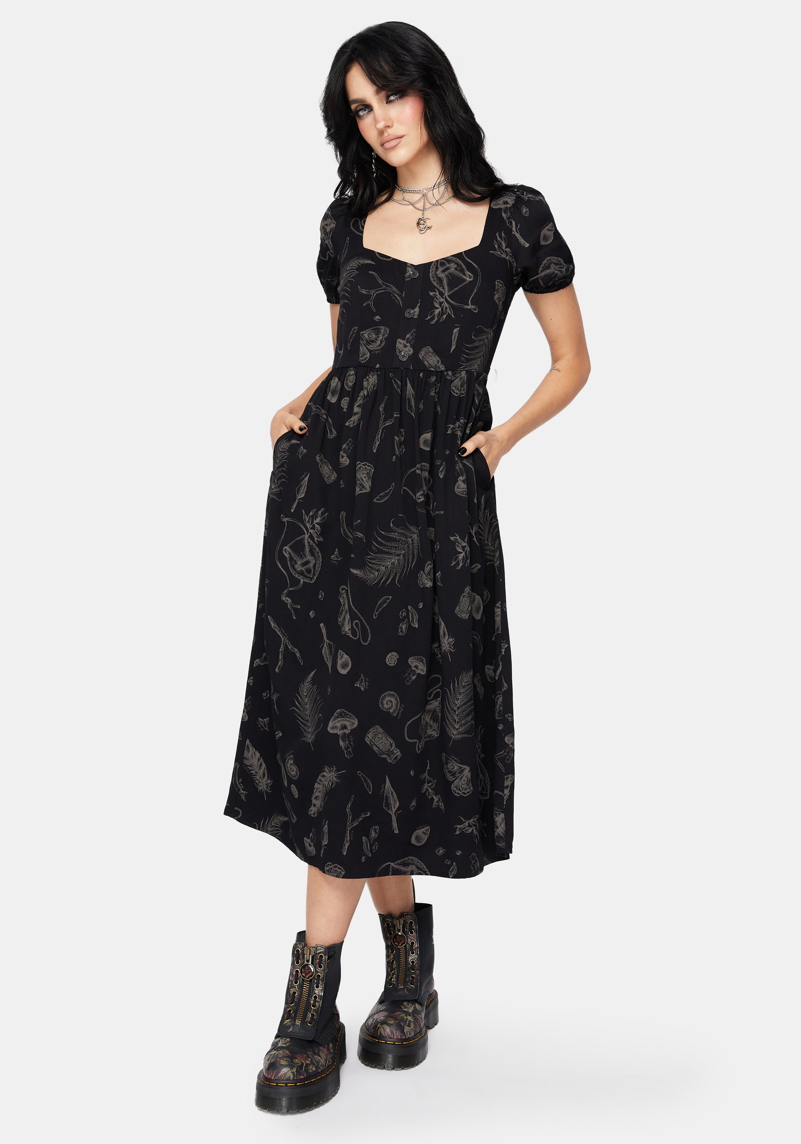 helena midi dress The Helena Feather Trim Midi Dress (Black) | Love Cherish