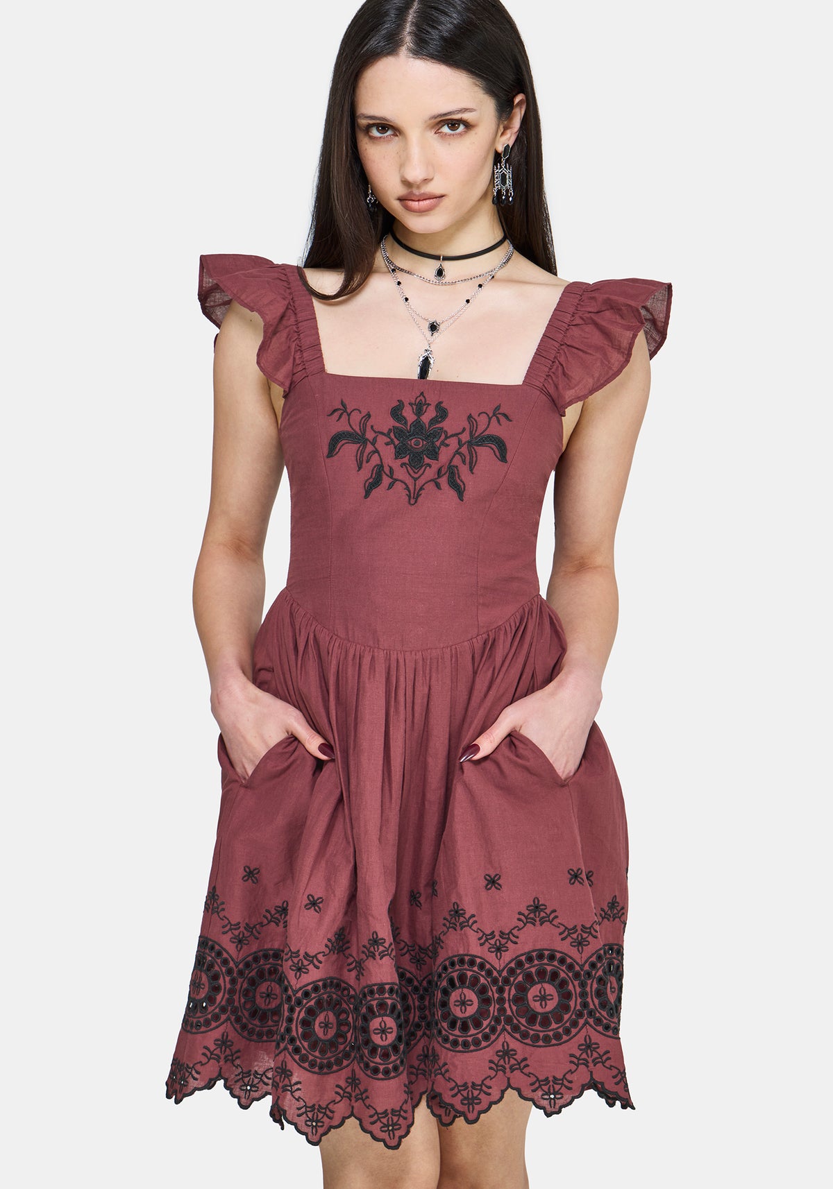 chinese dress ladies Spectre Layered Mini Shirt Dress | Disturbia