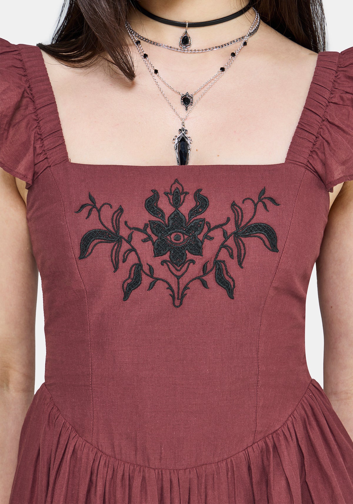 chinese dress ladies Spectre Layered Mini Shirt Dress
