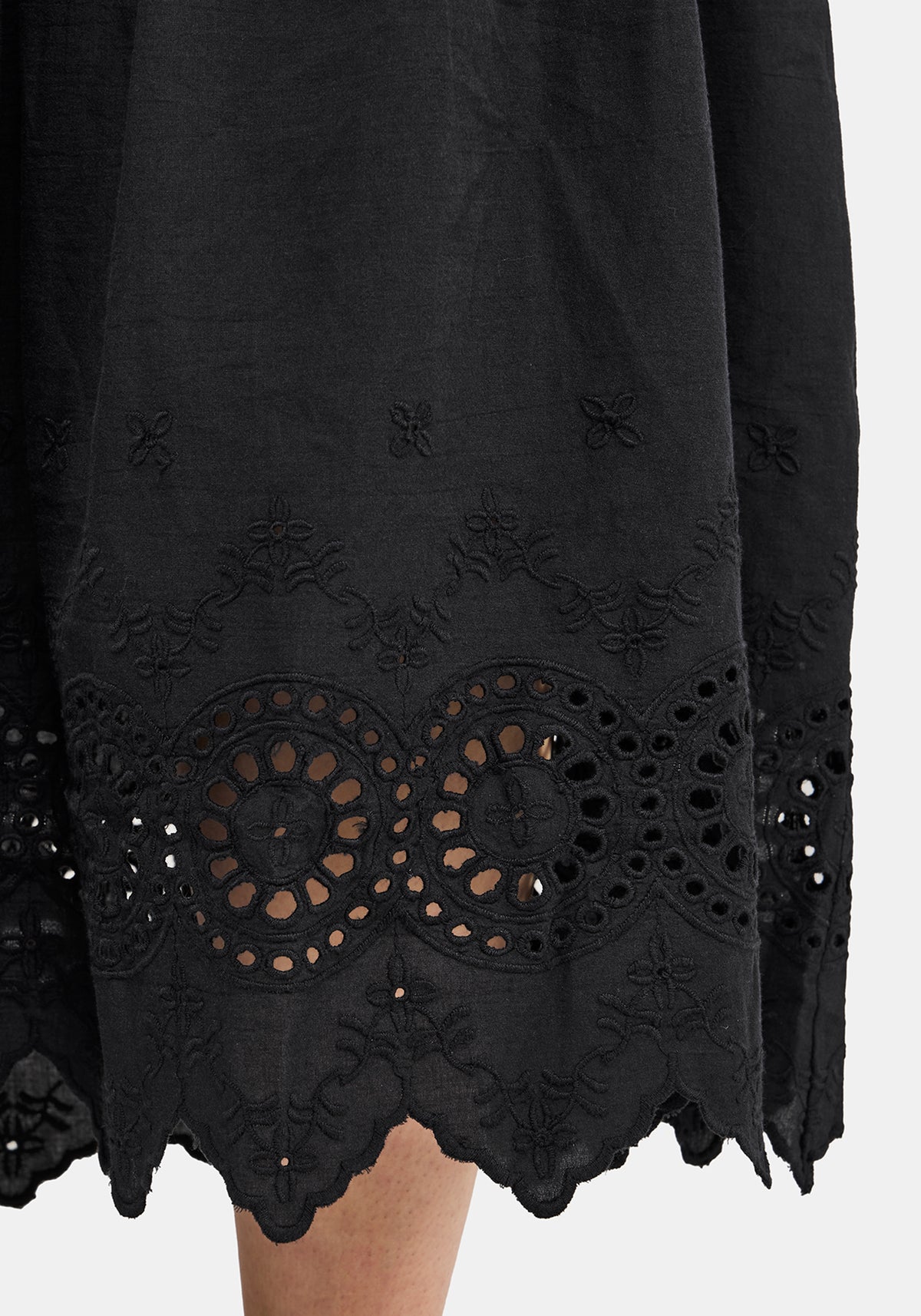 Noirette Broderie Midi Dress US 2