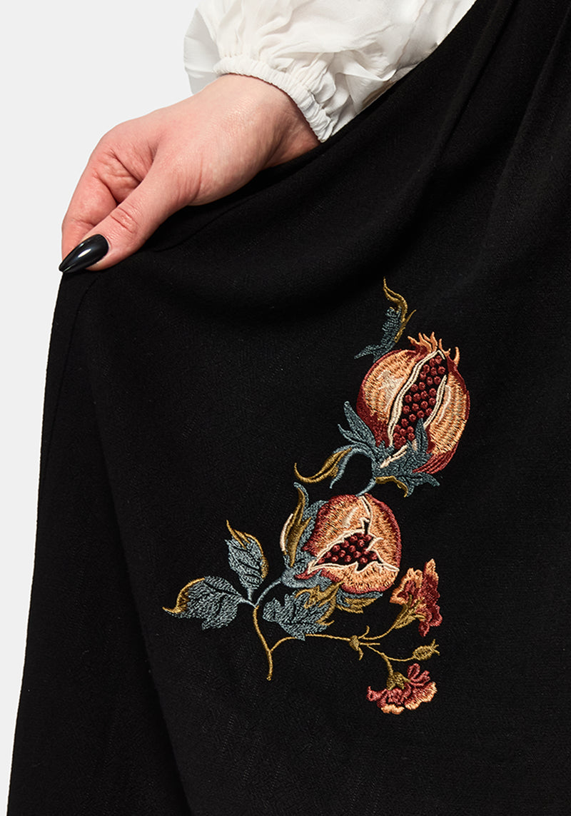 Genevra Embroidered Overlay Midi Dress Genevra Embroidered Overlay Midi Dress