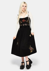 Genevra Embroidered Overlay Midi Dress US 2