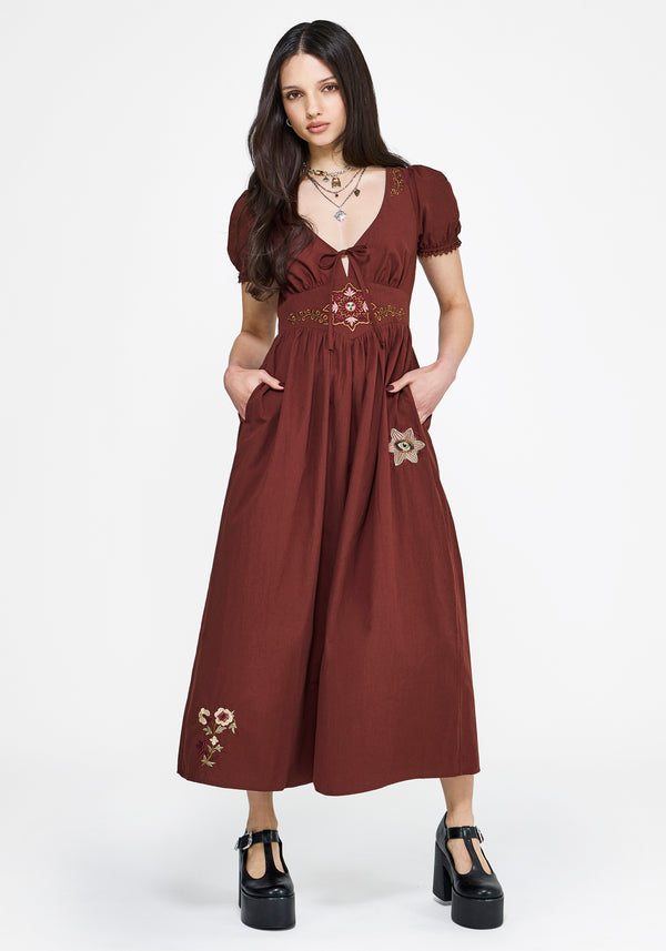 chinese dress ladies Crochet Maxi Dress-Alternative Lace Design 8 main image 1
