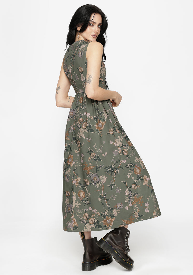 white midi ruffle dress Ethereal Cloud Ruffle Dress