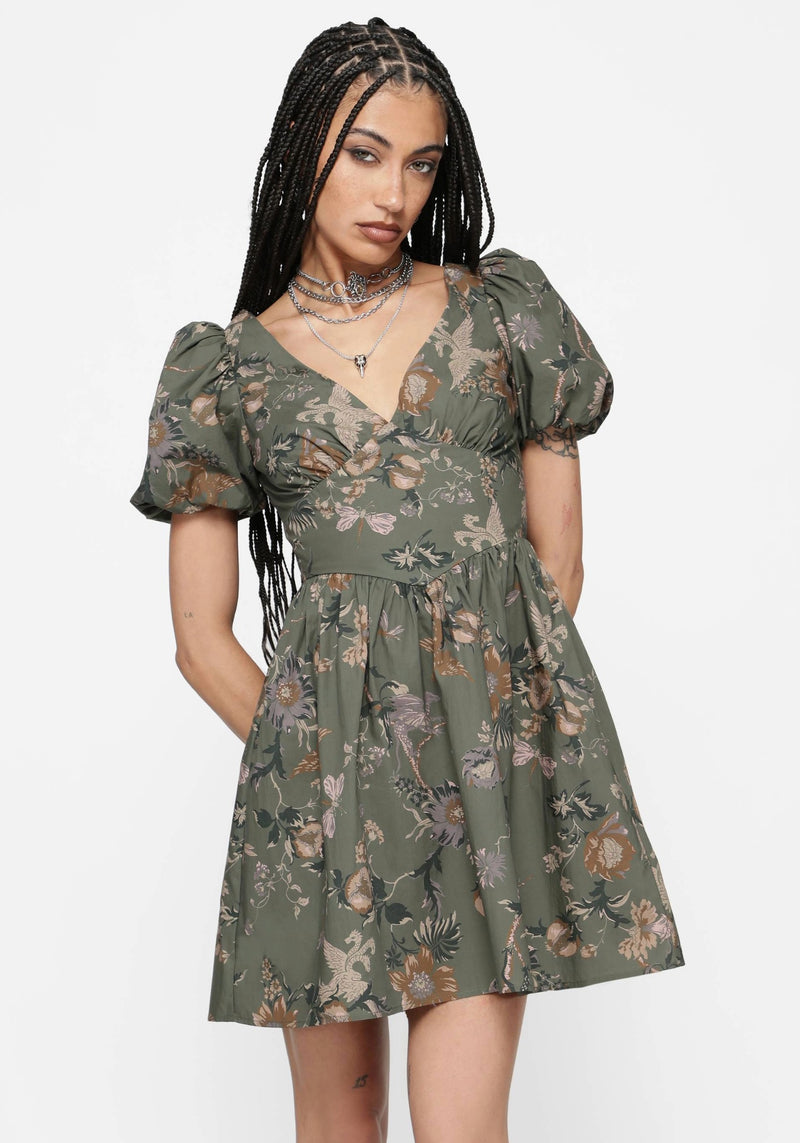 gardens of eden mini dress Poison Eden Cotton Mini Dress – Disturbia