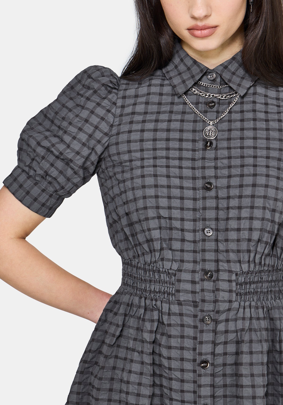chinese dress ladies Spectre Layered Mini Shirt Dress main image 0
