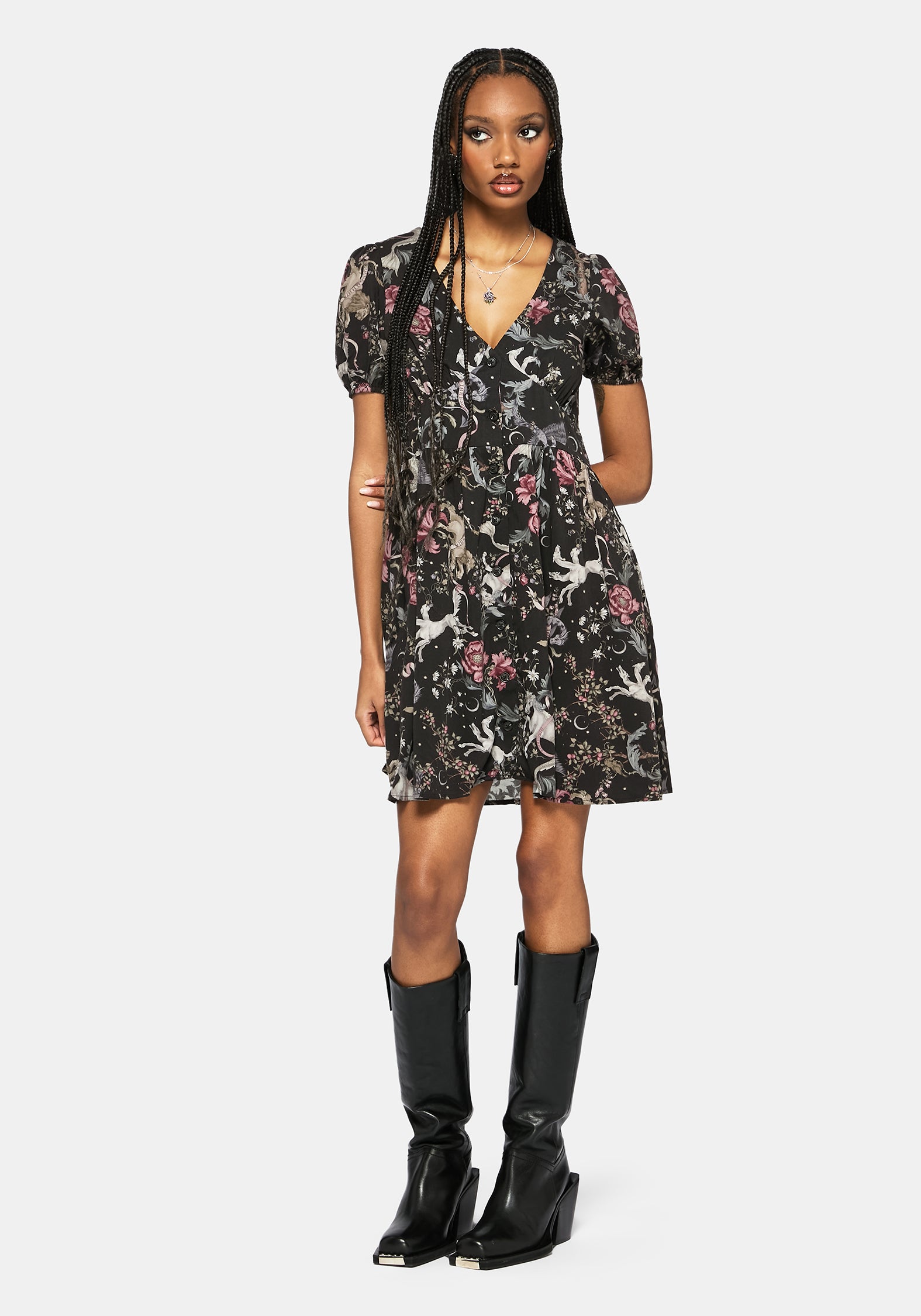 enchanted forest short dress Merunicorn Enchanted Forest Mini Dress