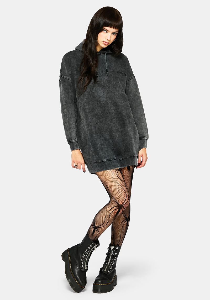 Aelin Sword Applique Hooded Sweater Dress Aelin Sword Applique Hooded Sweater Dress