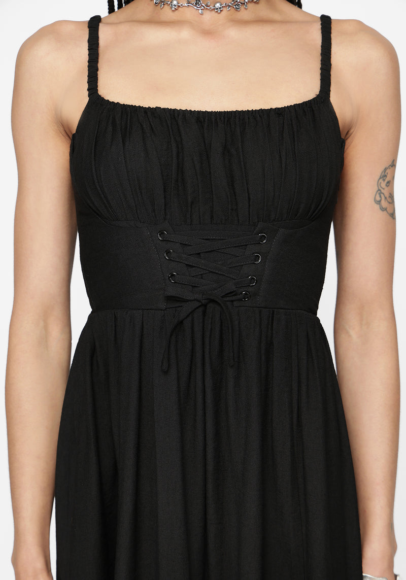 grey and black dress Cirissa Ruched Midaxi Dress – Disturbia