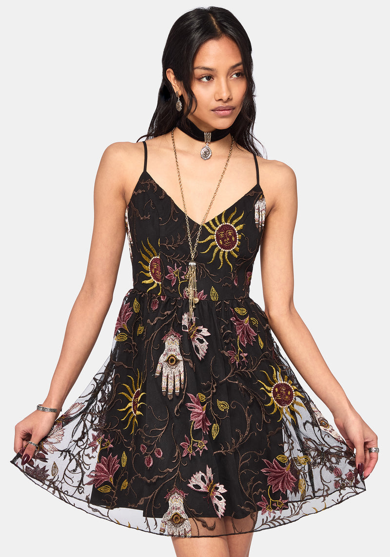 Angela Folk Embroidered Cami Dress Disturbia Angela Folk Embroidered Cami Dress Disturbia