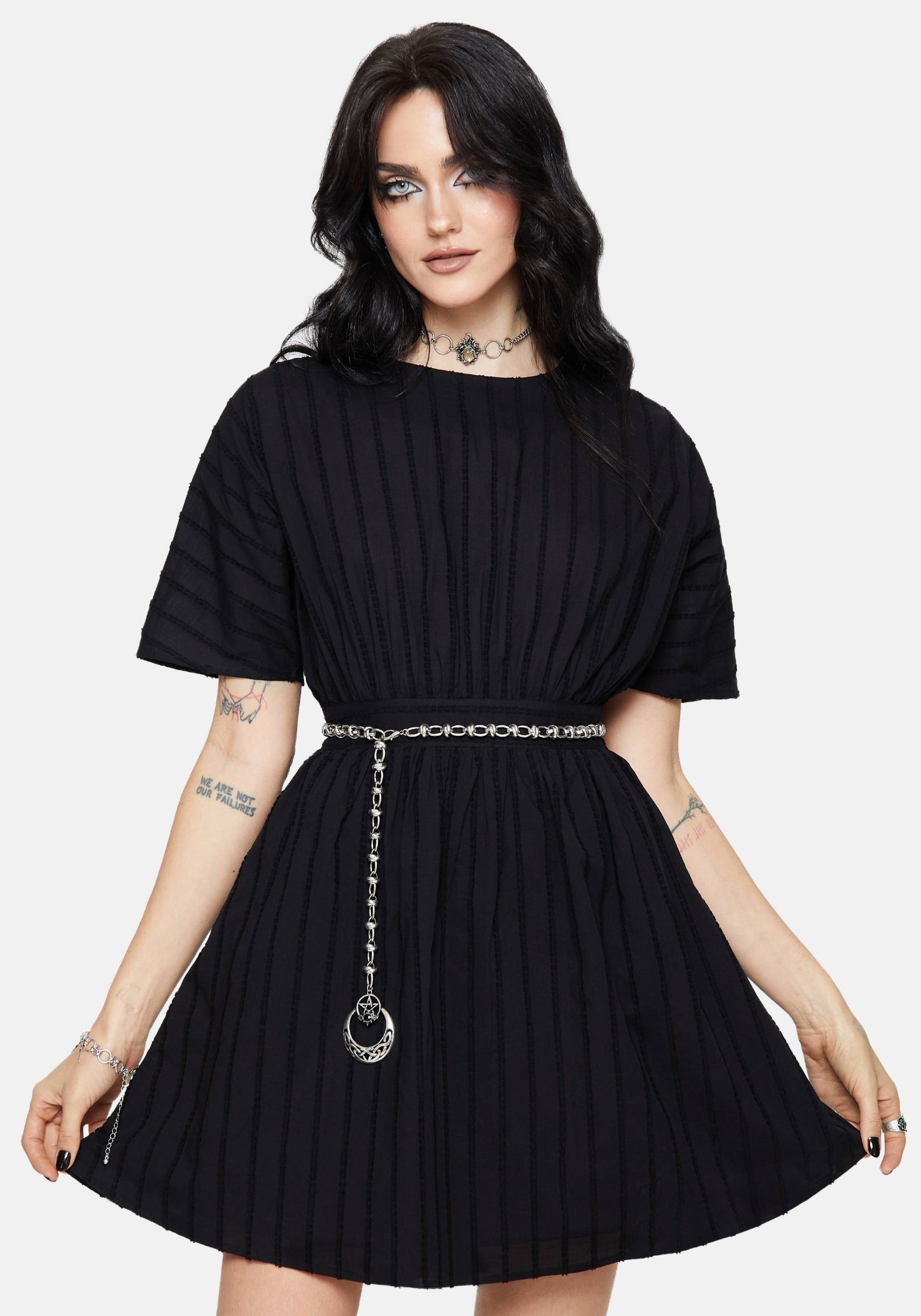 Blythe Cotton Tie Back Mini Dress – Disturbia