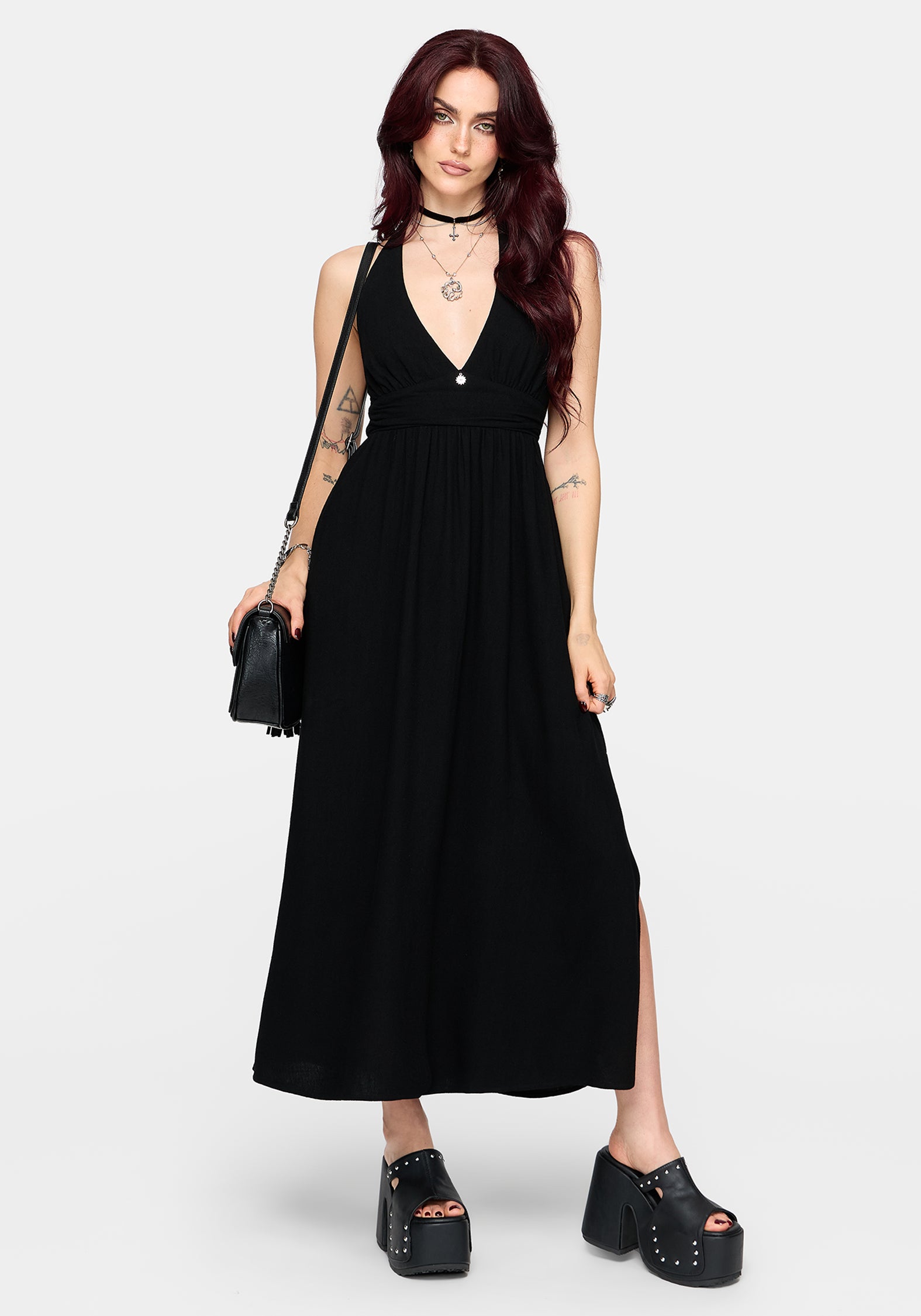 halter neck midaxi dress ASOS Design - Lace Trim Halter Neck Midaxi Dress - Women - Polyester - 14 US