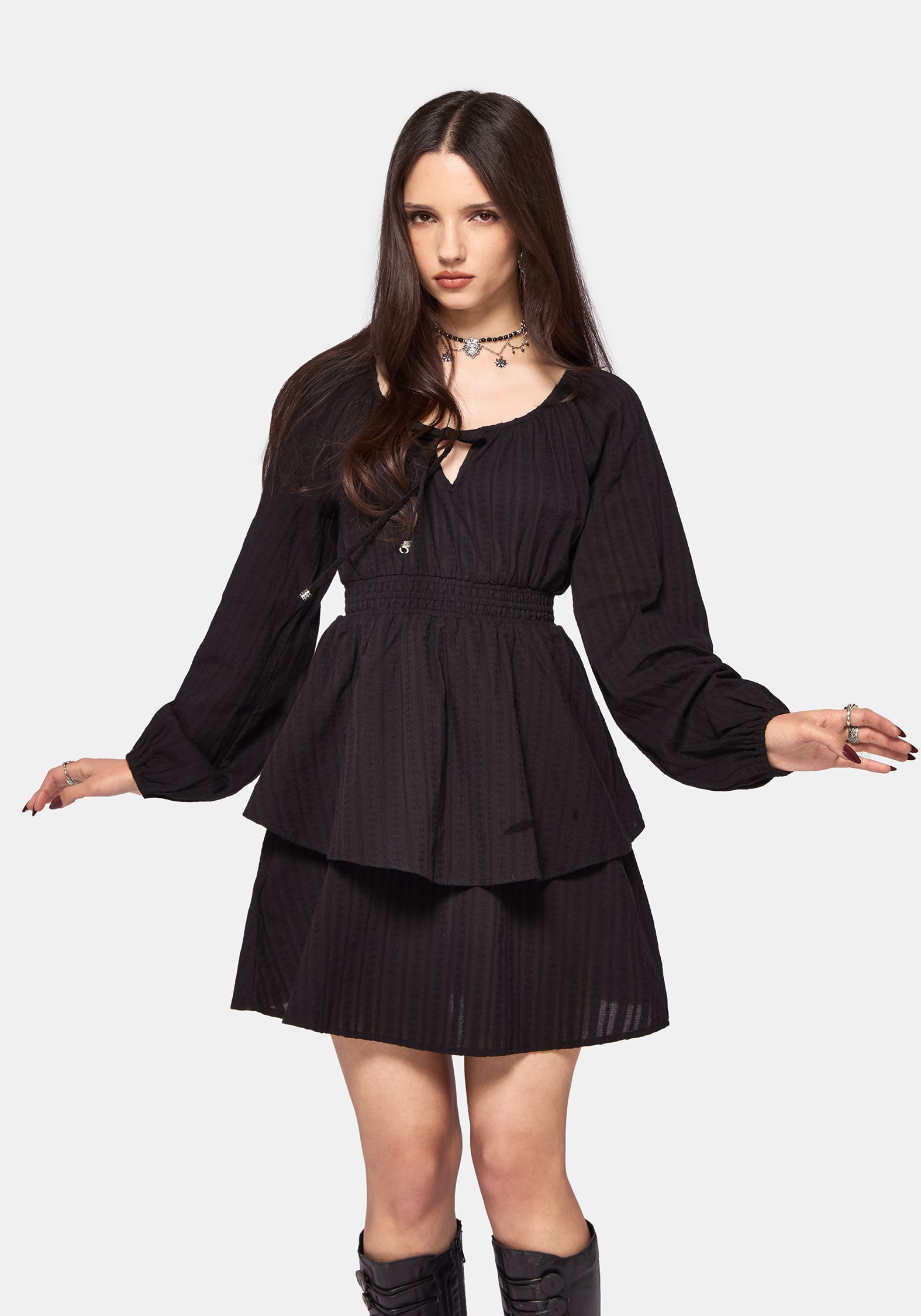 Marcia Tie Front Mini Dress