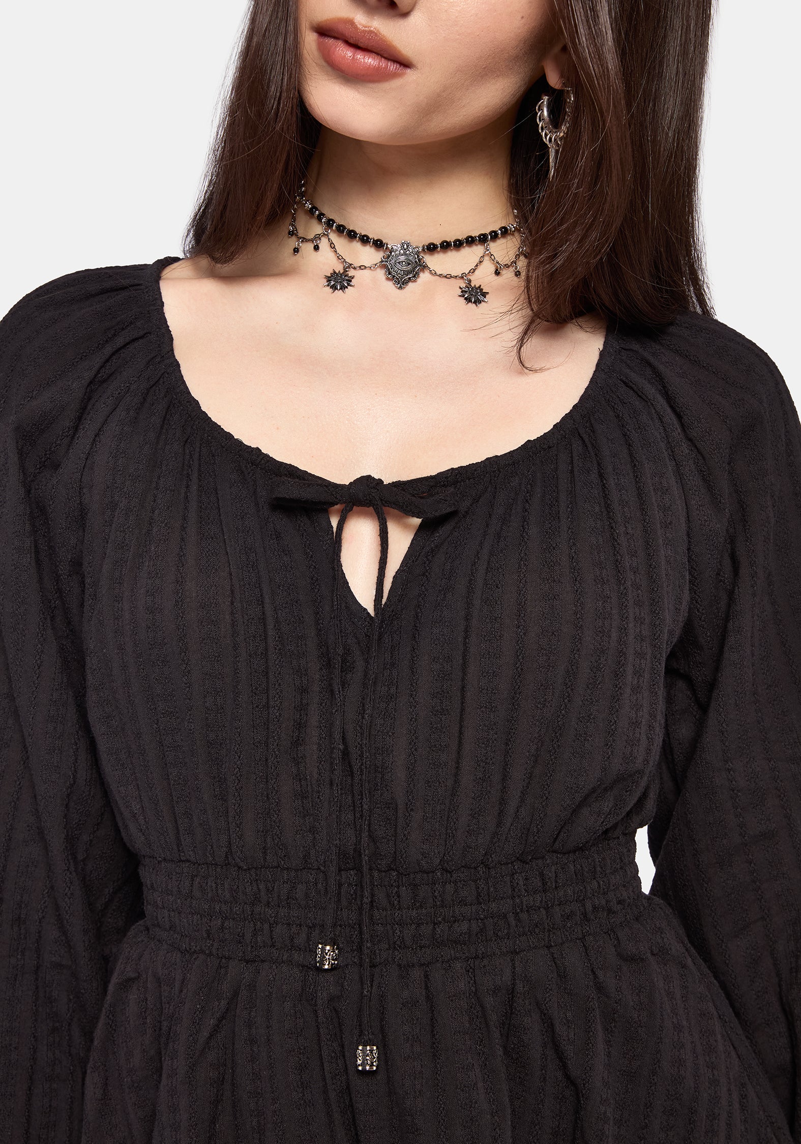 Marcia Tie Front Mini Dress