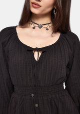 Marcia Tie Front Mini Dress