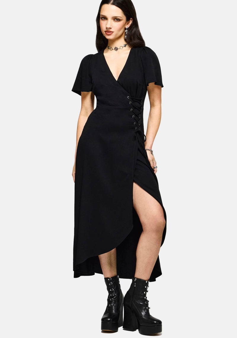 Sableine Wrap Midaxi Dress Disturbia Sableine Wrap Midaxi Dress Disturbia