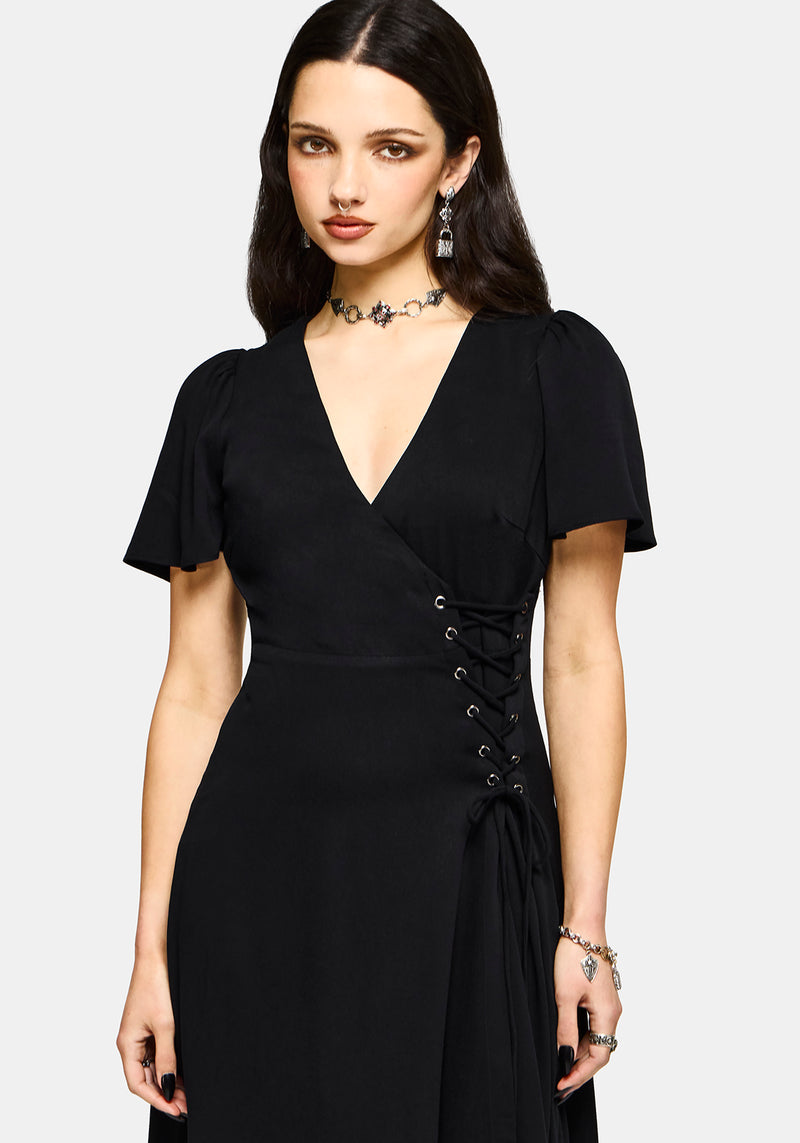 Sableine Wrap Midaxi Dress  Disturbia